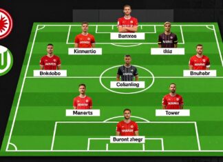Eintracht Frankfurt stellt 11 Spieler gegen Wolfsburg auf
