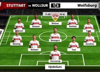 VfB Stuttgart stellt 11 Spieler gegen Wolfsburg auf