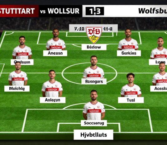 VfB Stuttgart stellt 11 Spieler gegen Wolfsburg auf Home