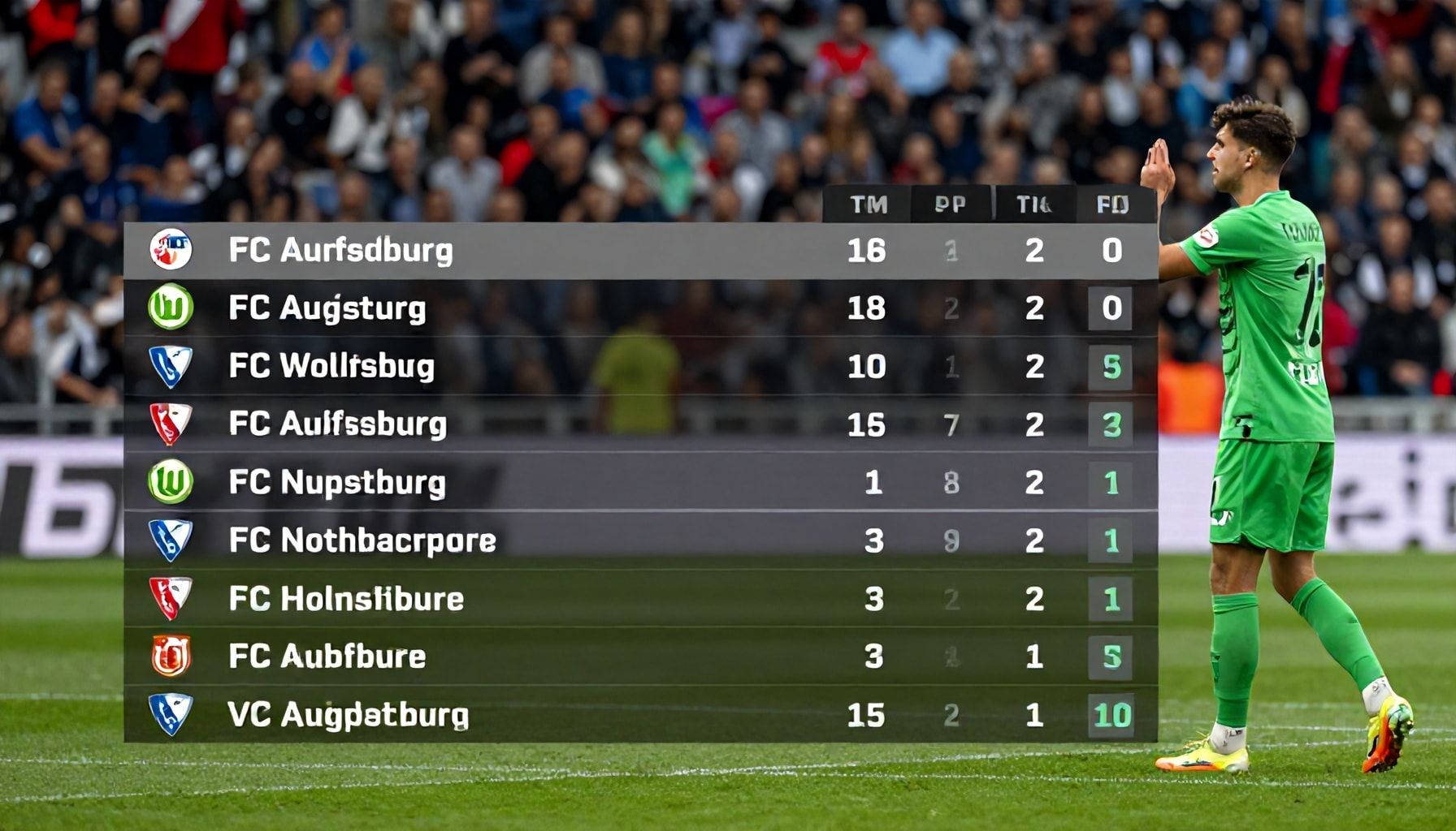 Augsburgs Aufstieg in der Tabelle