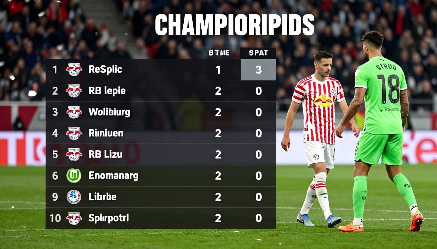 Auswirkungen auf die Meisterschaftsränge