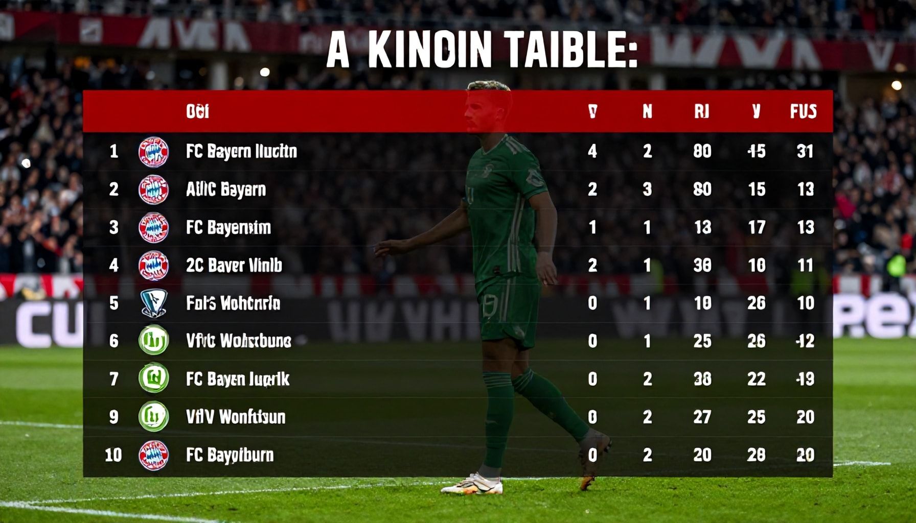 Auswirkungen auf die restliche Tabelle