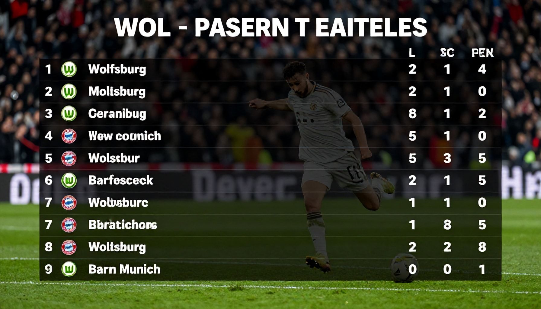 Die aktuelle Tabellensituation