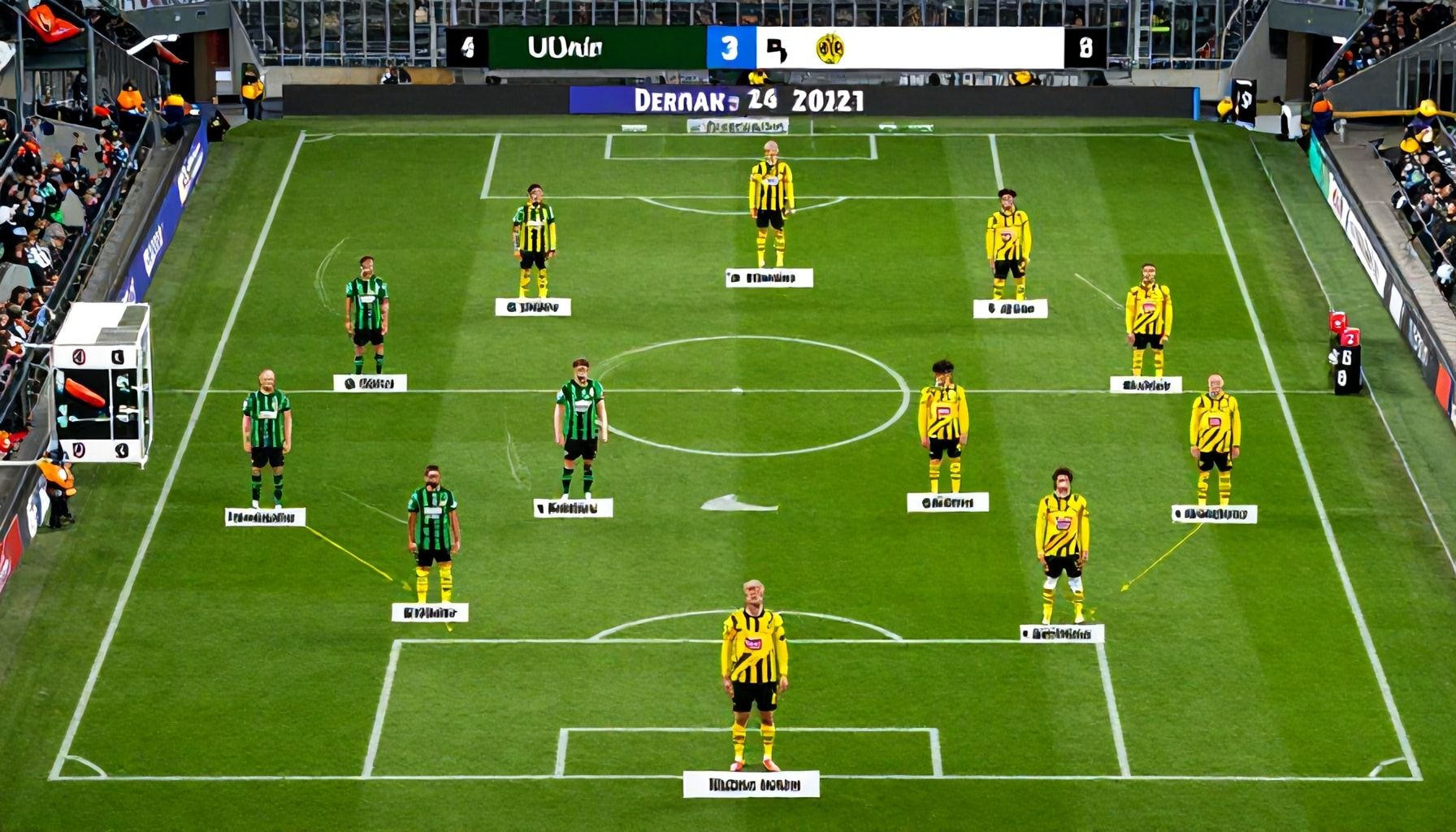 Die Aufstellung der Wölfe