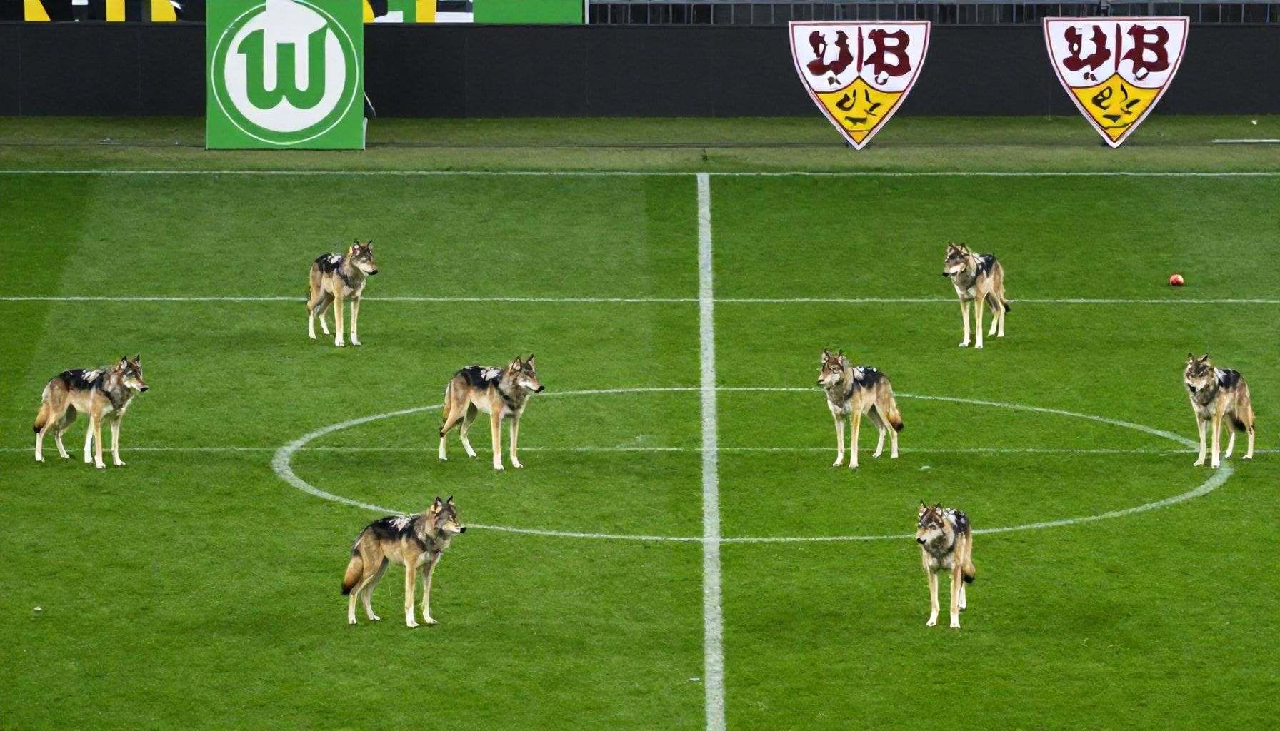 Die Aufstellung der Wölfe