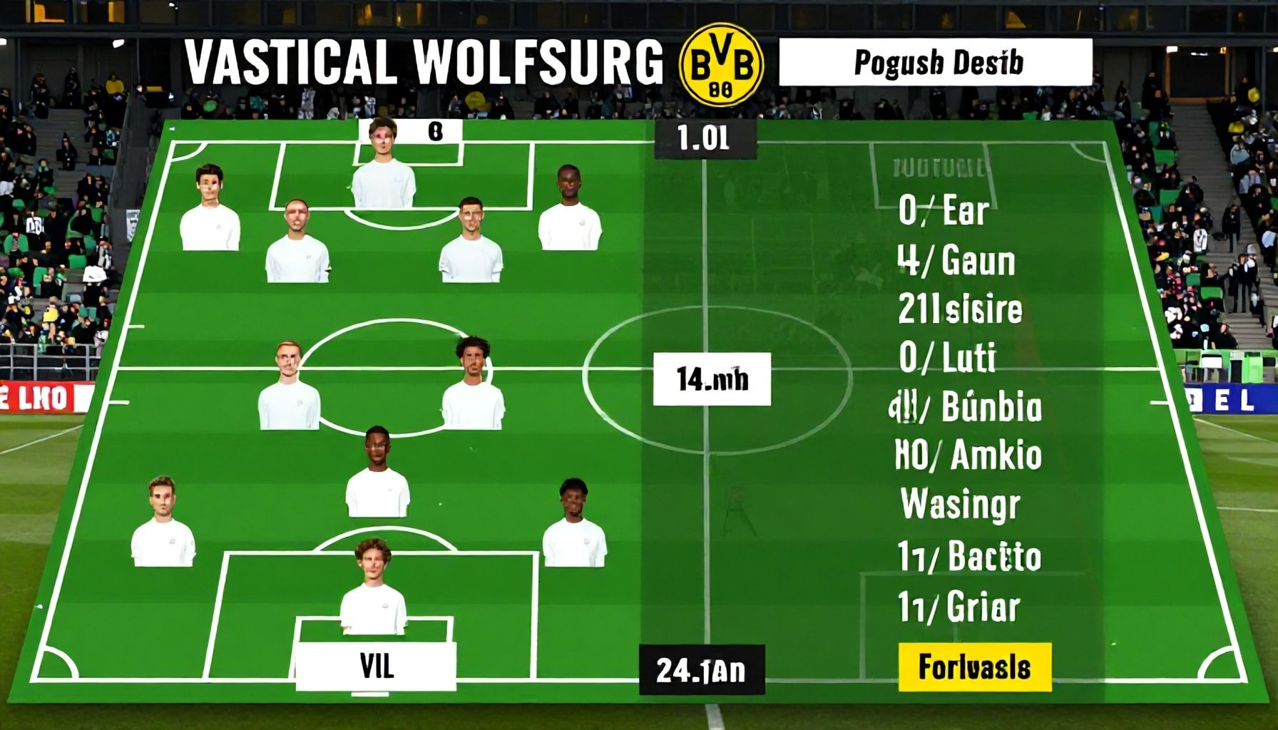 Die Aufstellungen und Taktiken im Vergleich