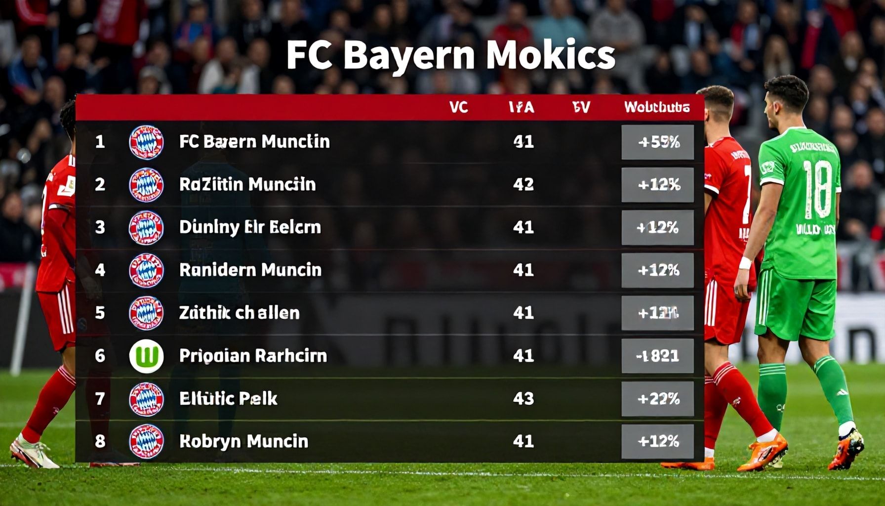 Die Auswirkungen auf die Tabelle