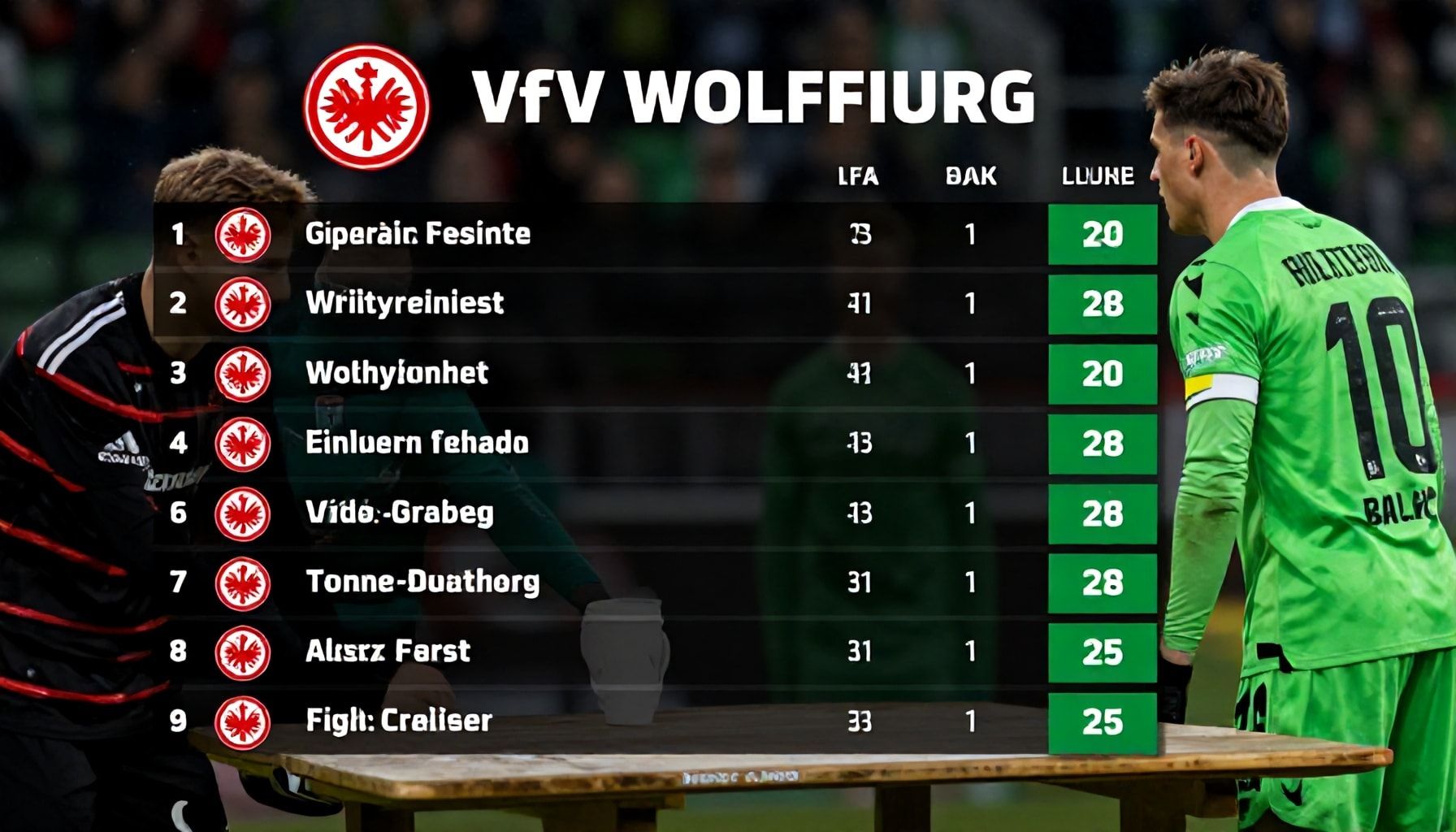 Die Auswirkungen auf die Tabelle