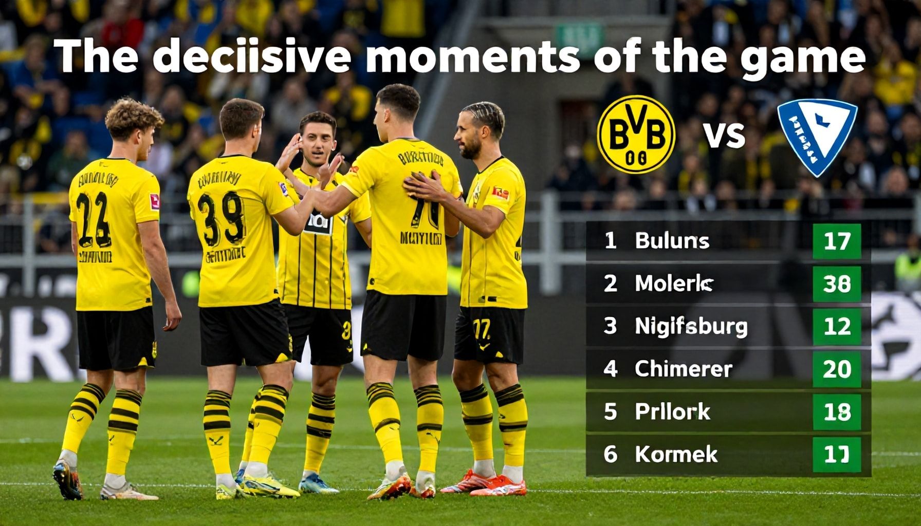 Die entscheidenden Momente des Spiels