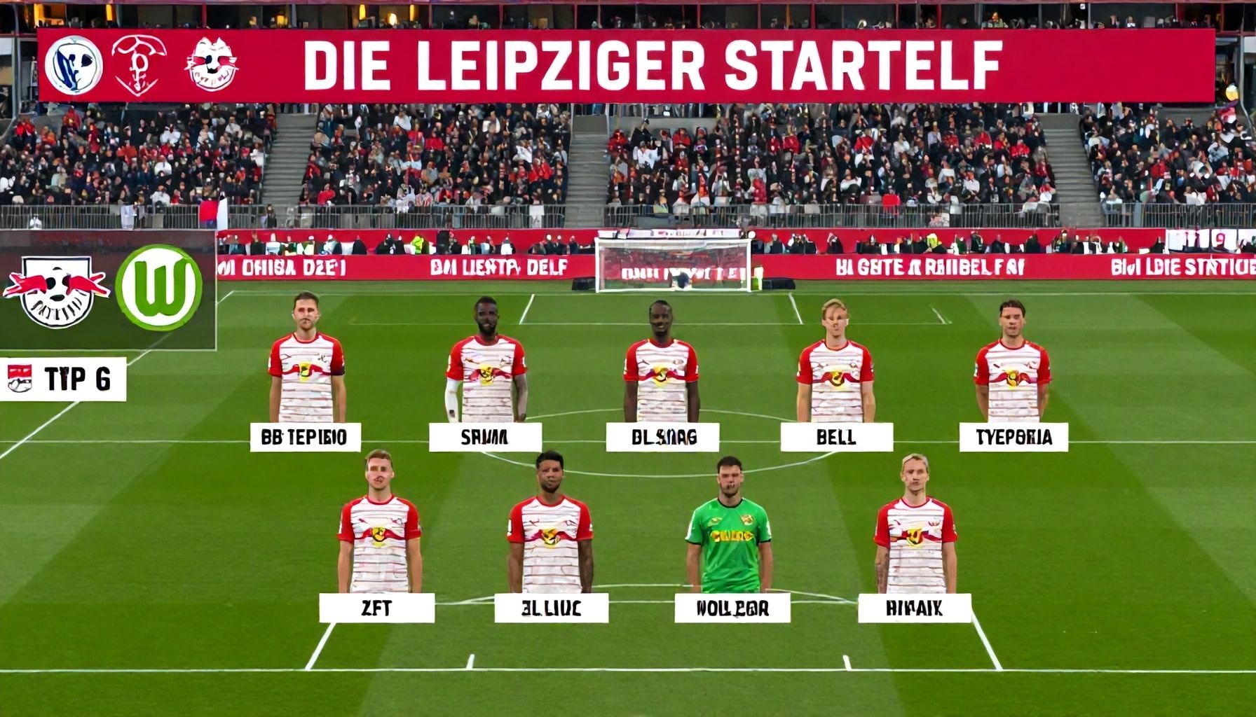 Die Leipziger Startelf