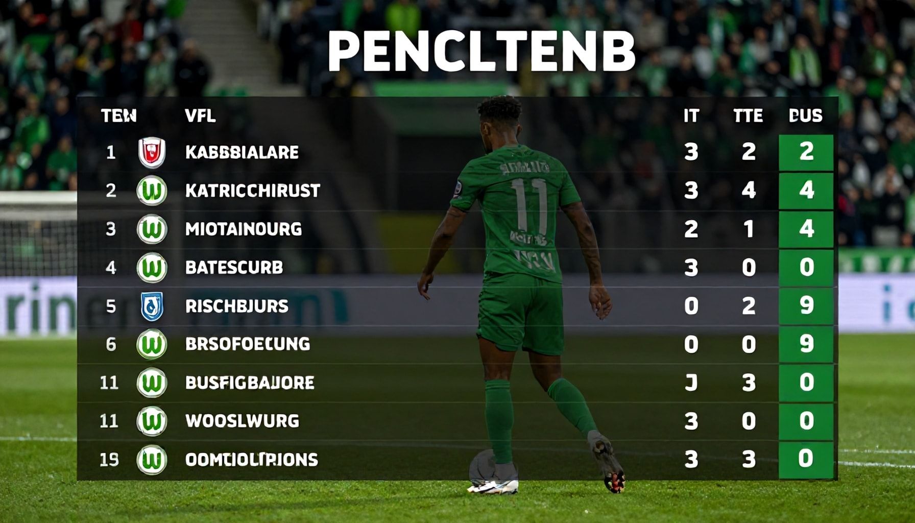 Die Schlüsselspiele der aktuellen Saison