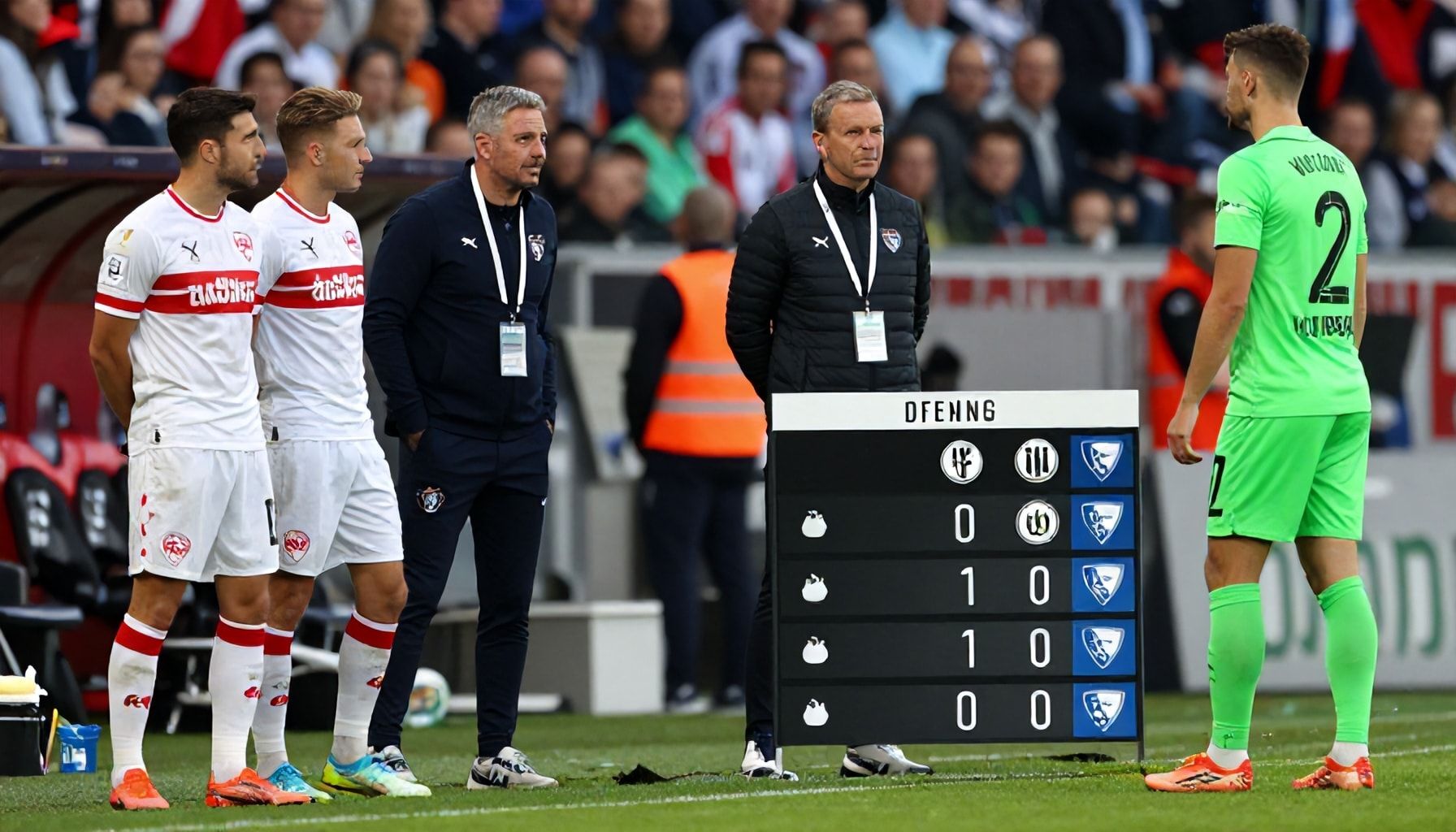 Die taktischen Entscheidungen beider Trainer