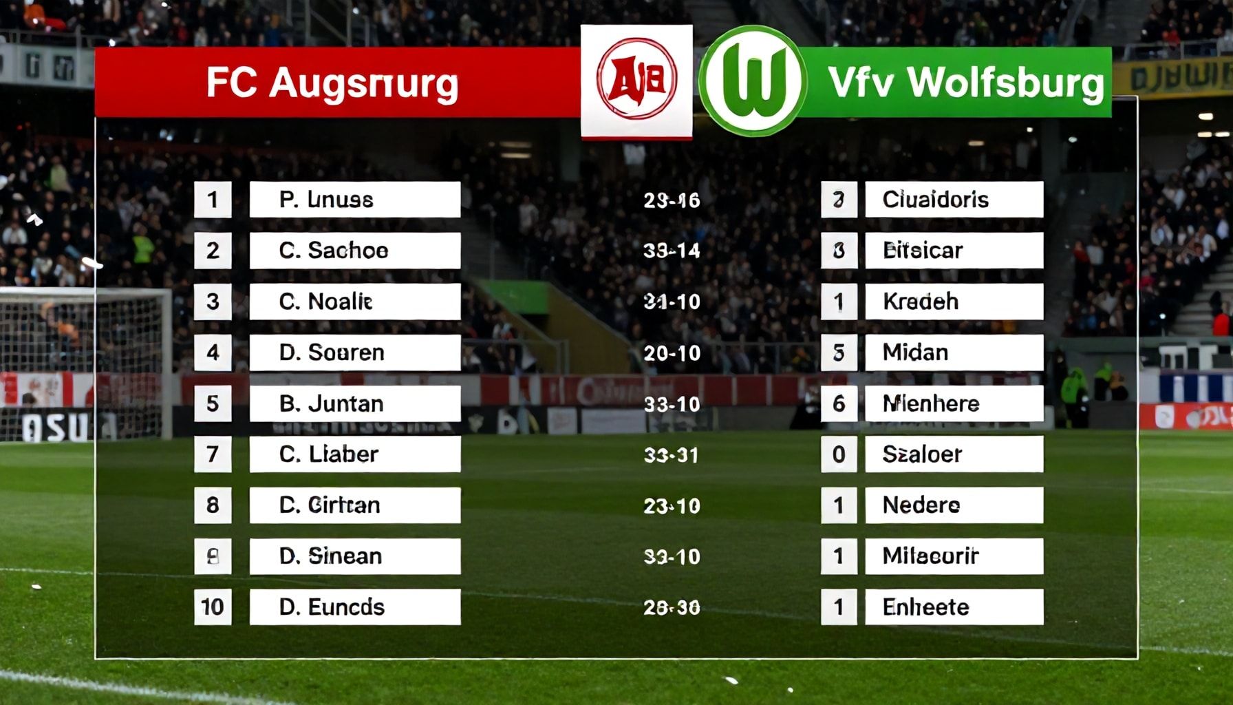 Die Teams im Vergleich