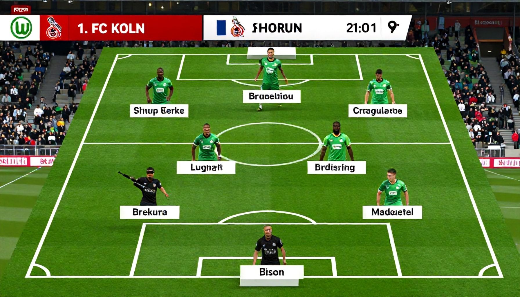 Die unerwartete Aufstellung von Wolfsburg