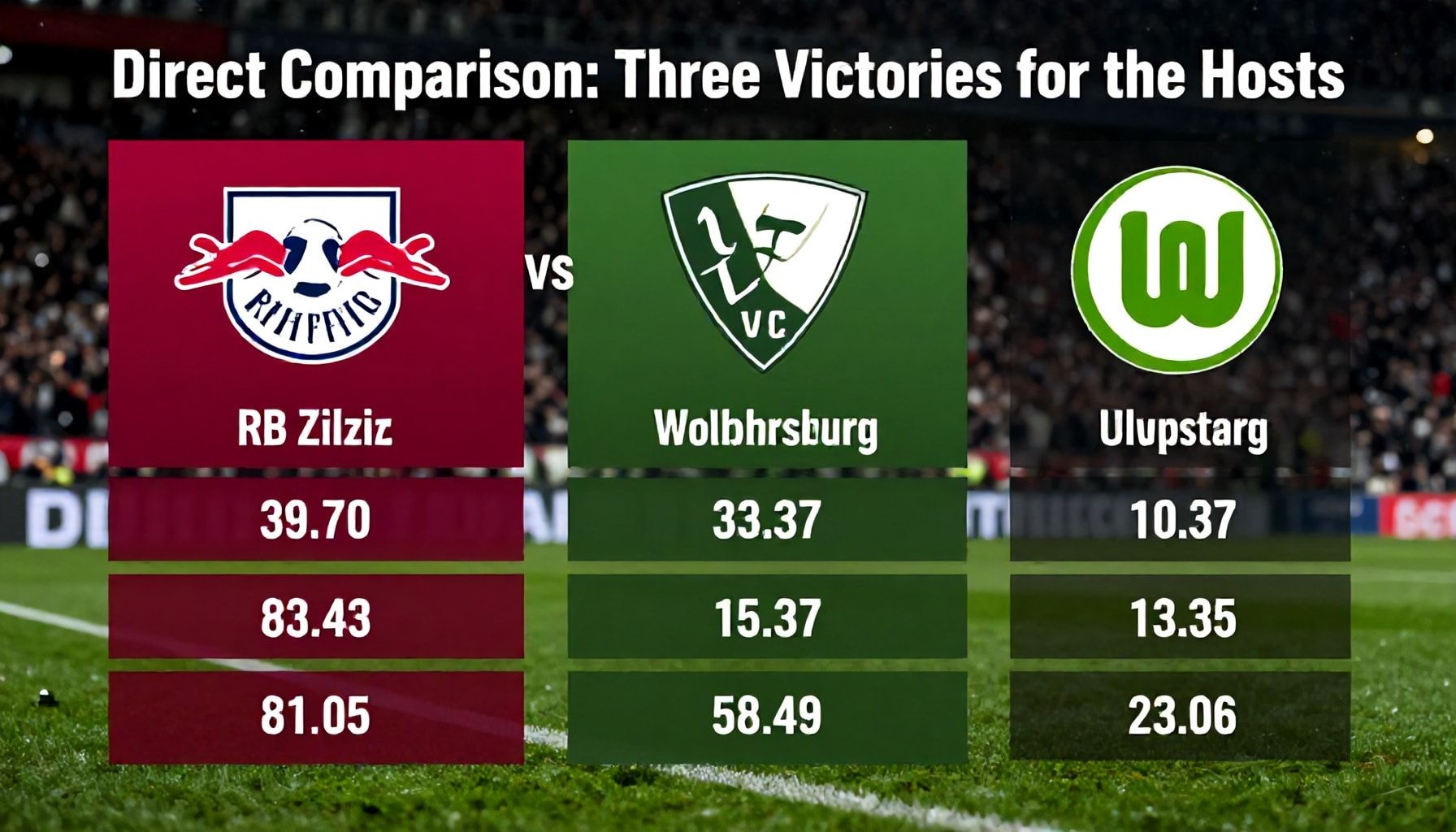 Direkter Vergleich: Drei Siege für die Gastgeber