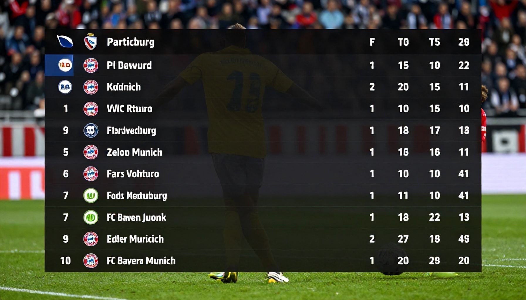 Ein Blick auf die aktuellen Tabellenstände