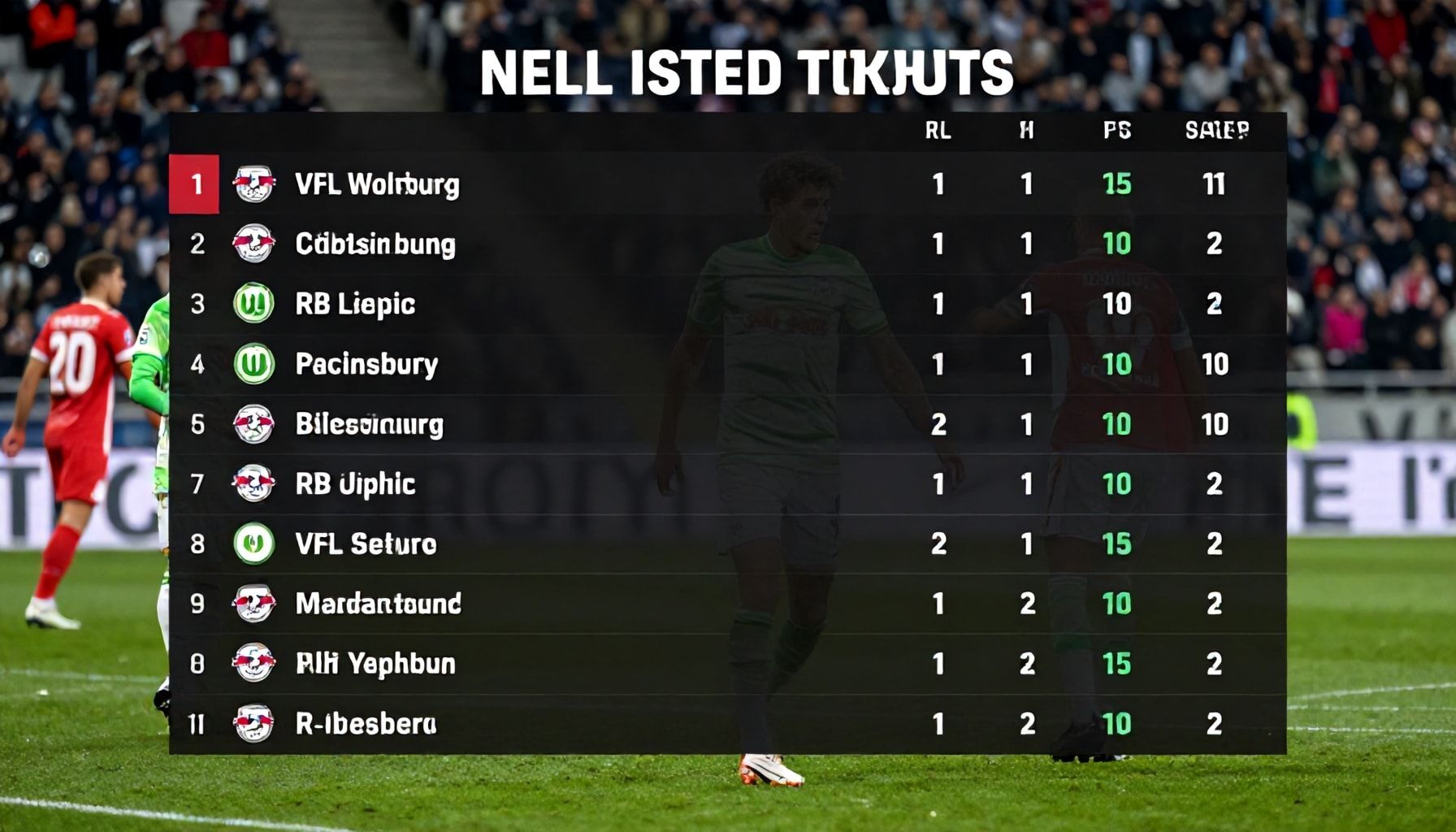 Ein Blick auf die aktuellen Tabellenstände