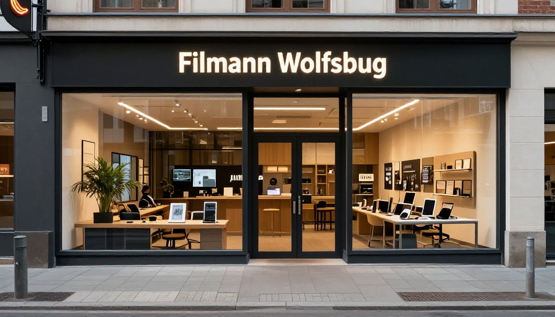 Ein Blick in die neue Filiale