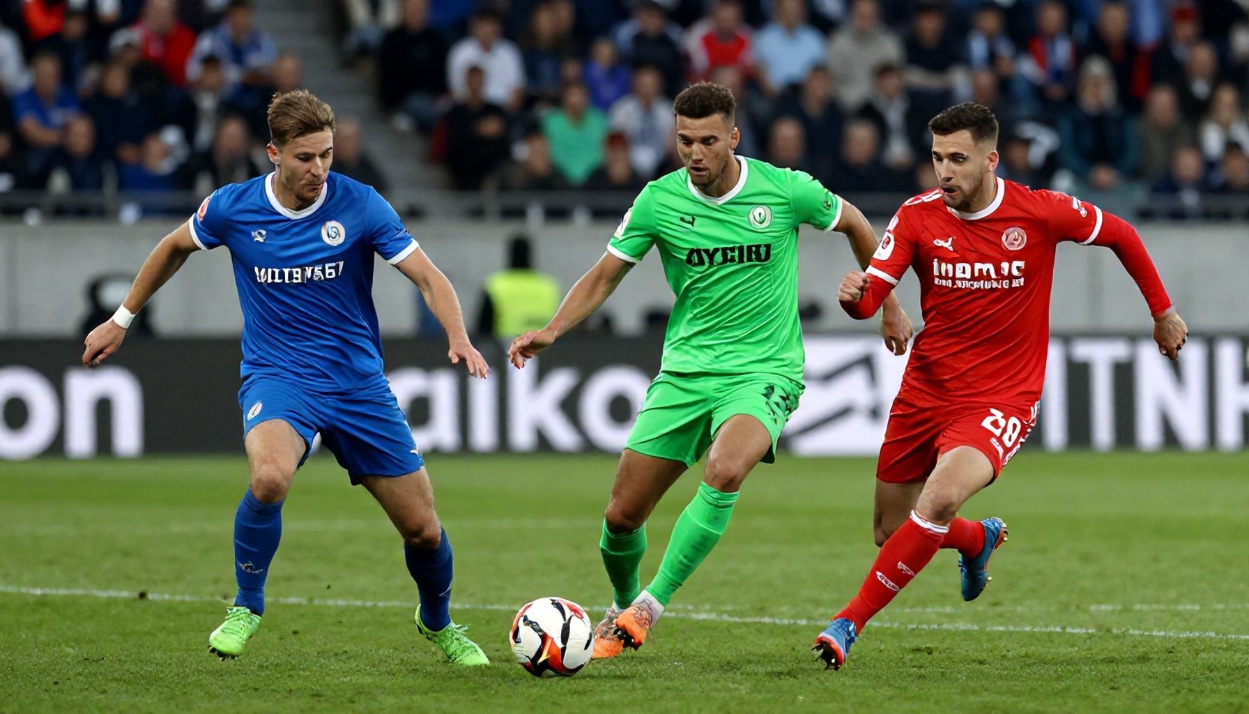 Ein intensives Duell auf dem Rasen