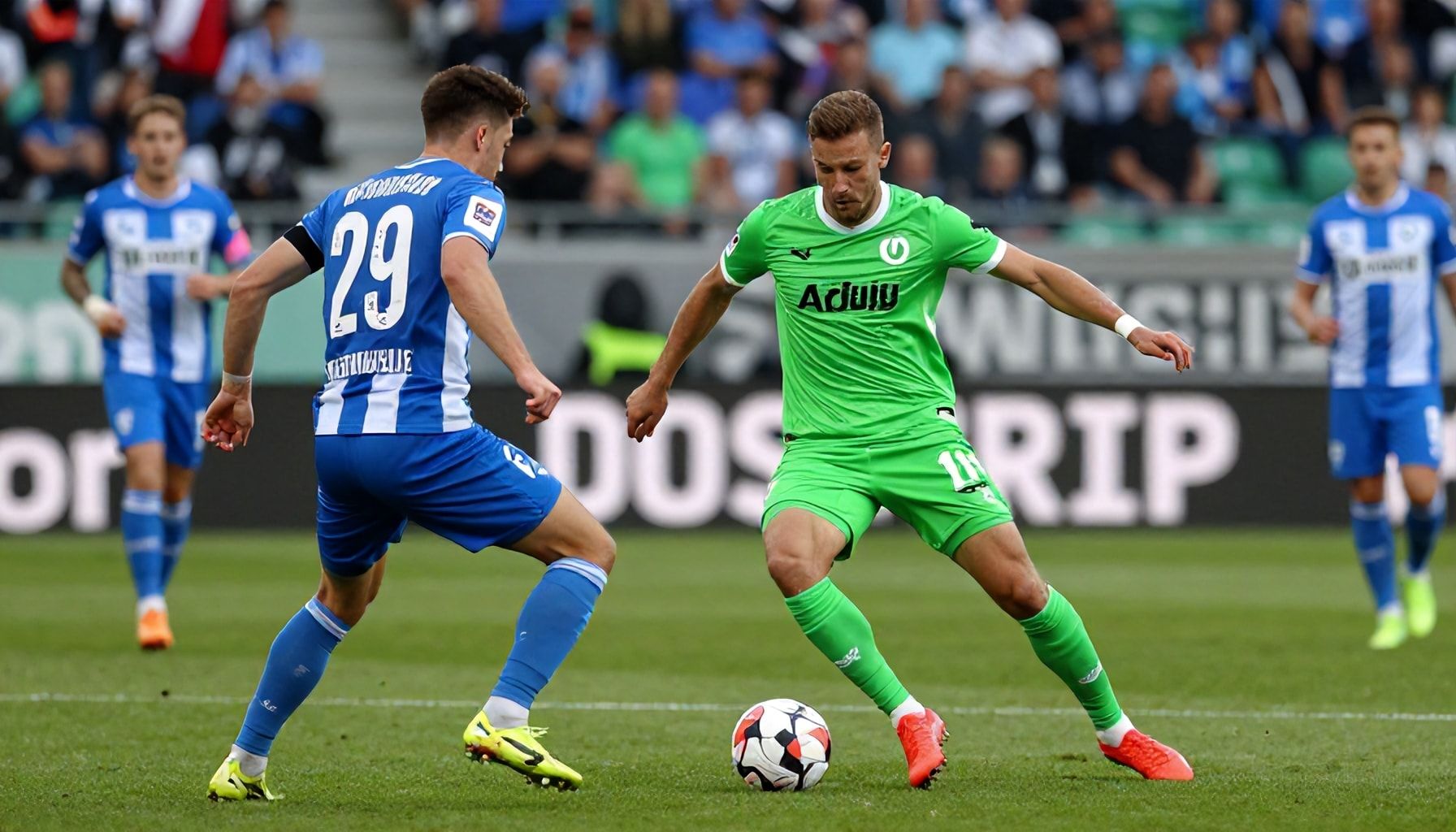 Ein spannendes Duell auf dem Rasen