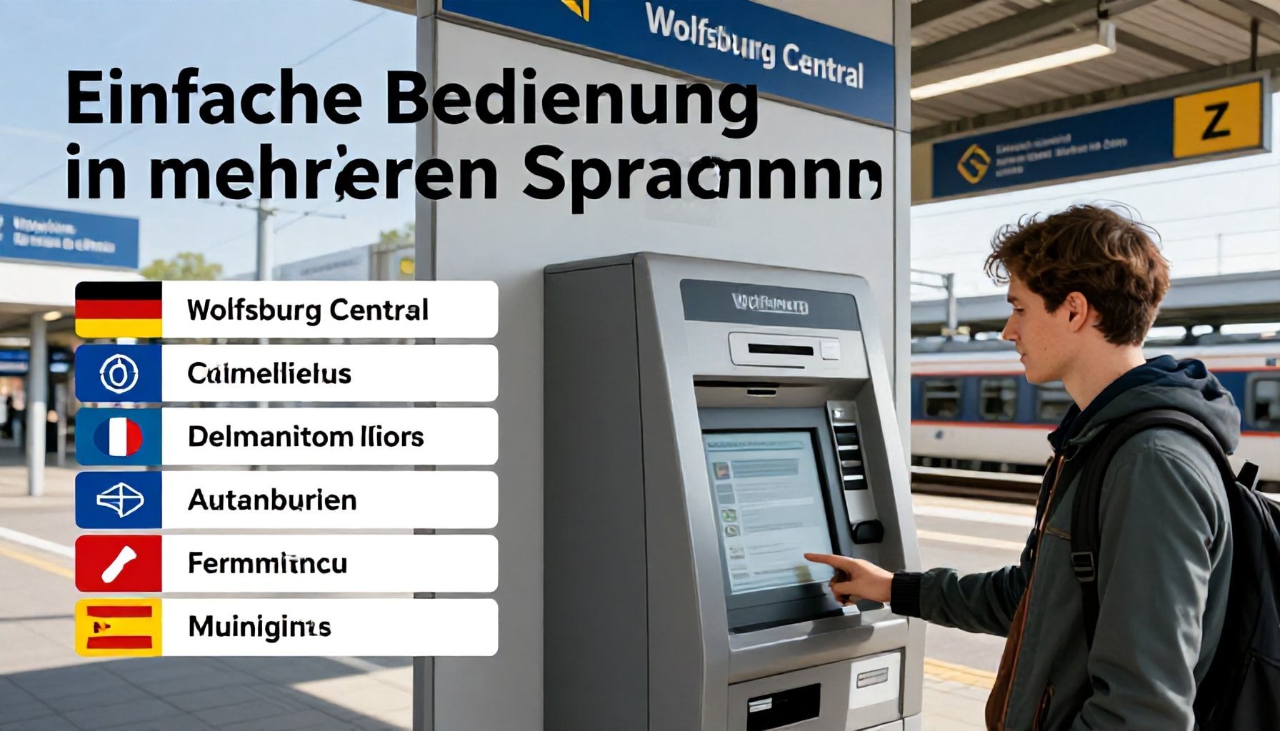 Einfache Bedienung in mehreren Sprachen