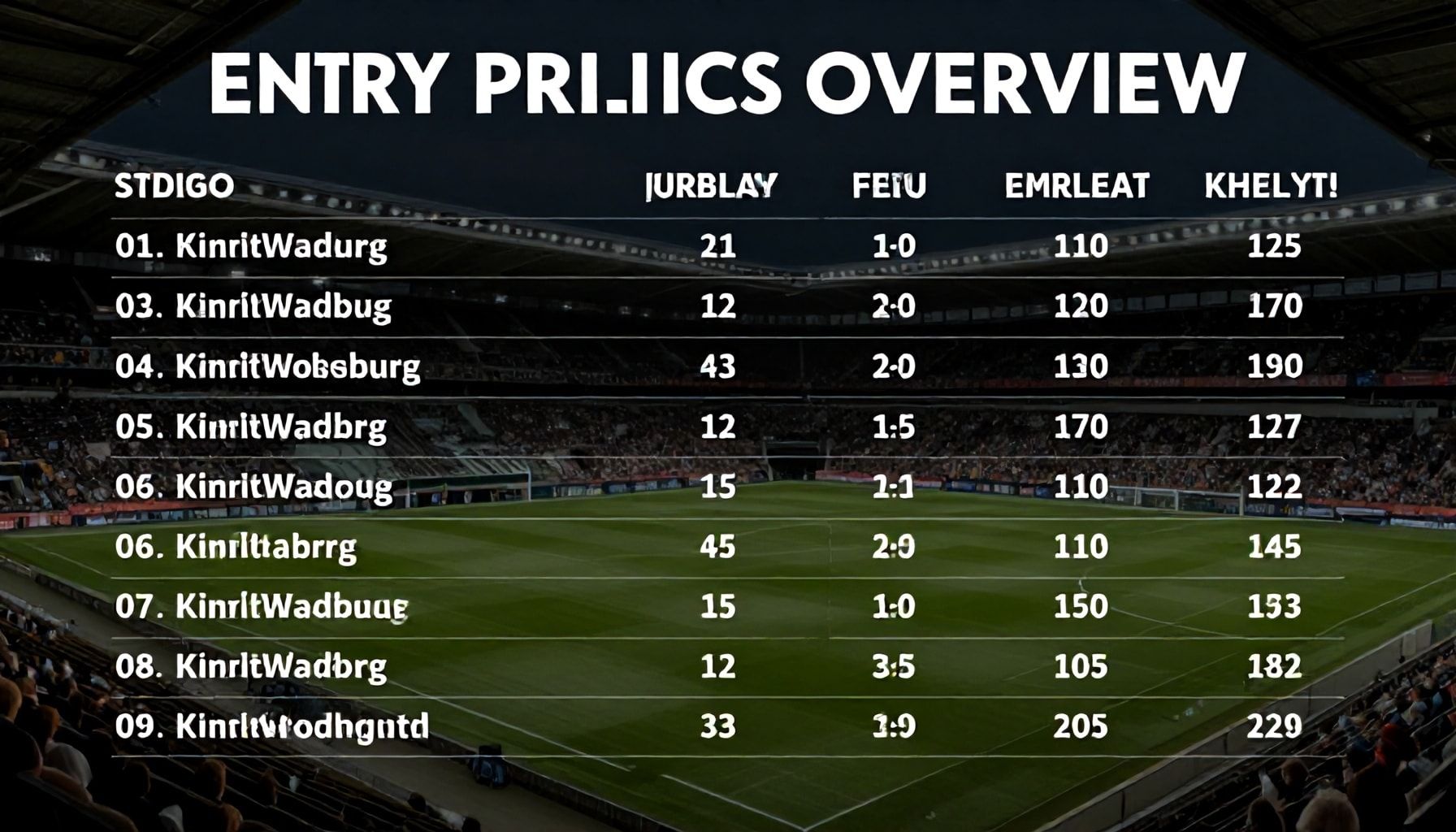 Eintrittspreise und Programmübersicht