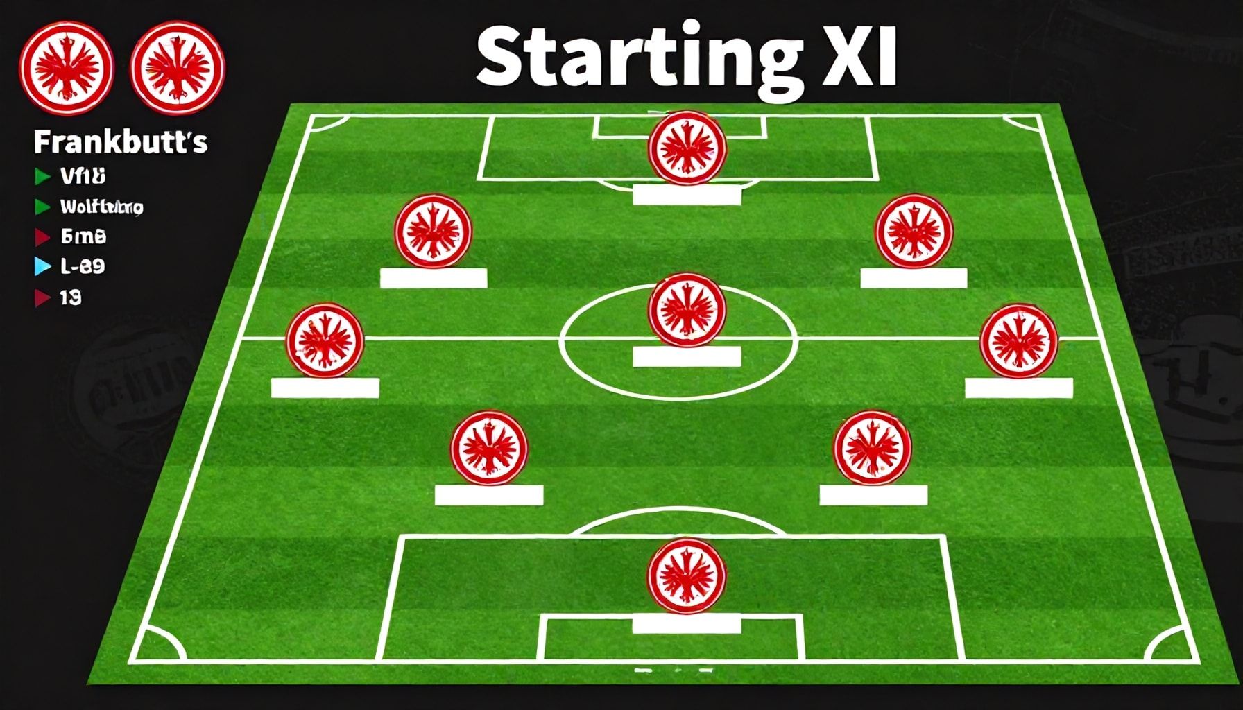 Frankfurts Startelf: Die Aufstellung im Detail