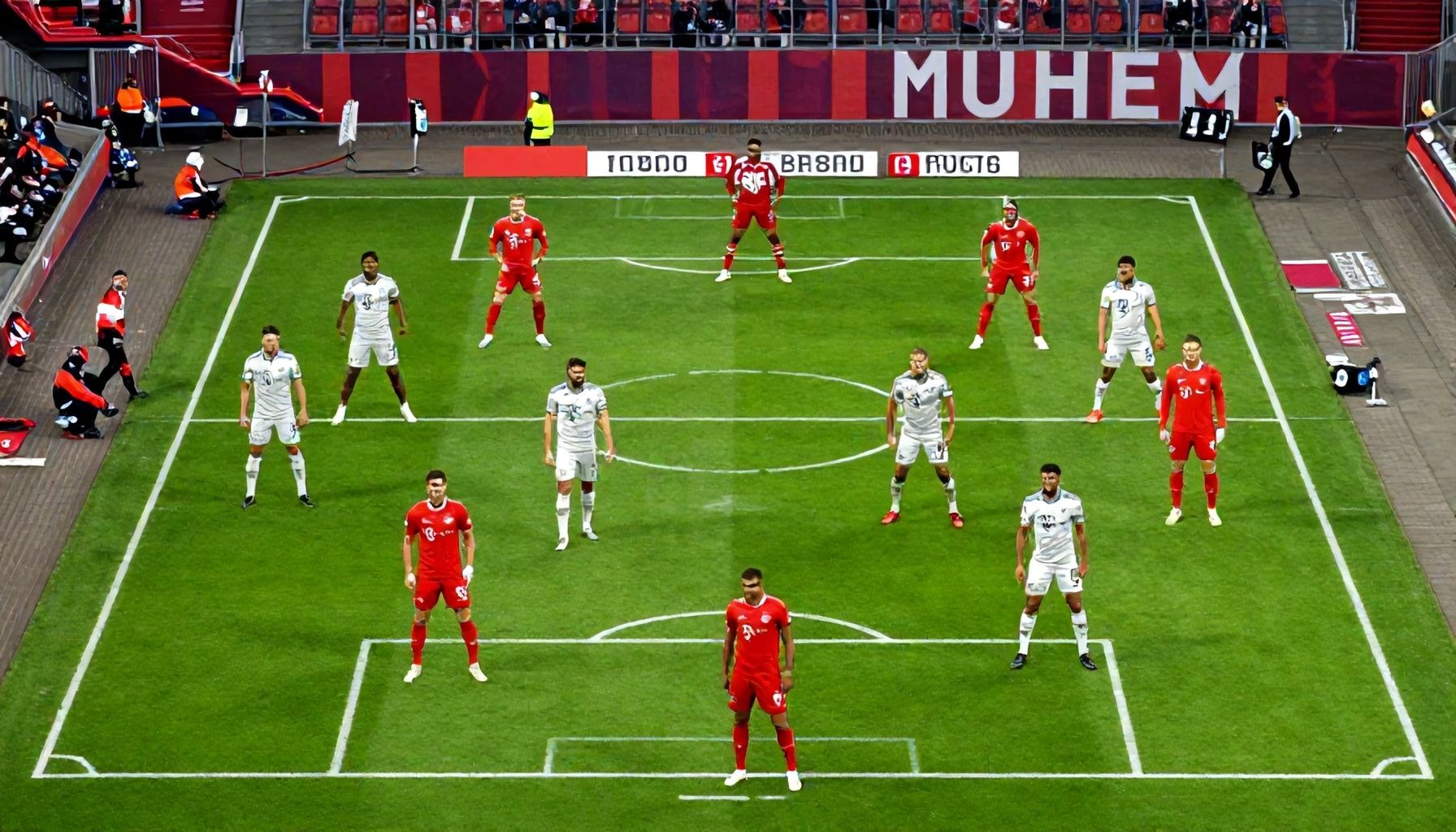 Historische Aufstellung mit elf Spielern