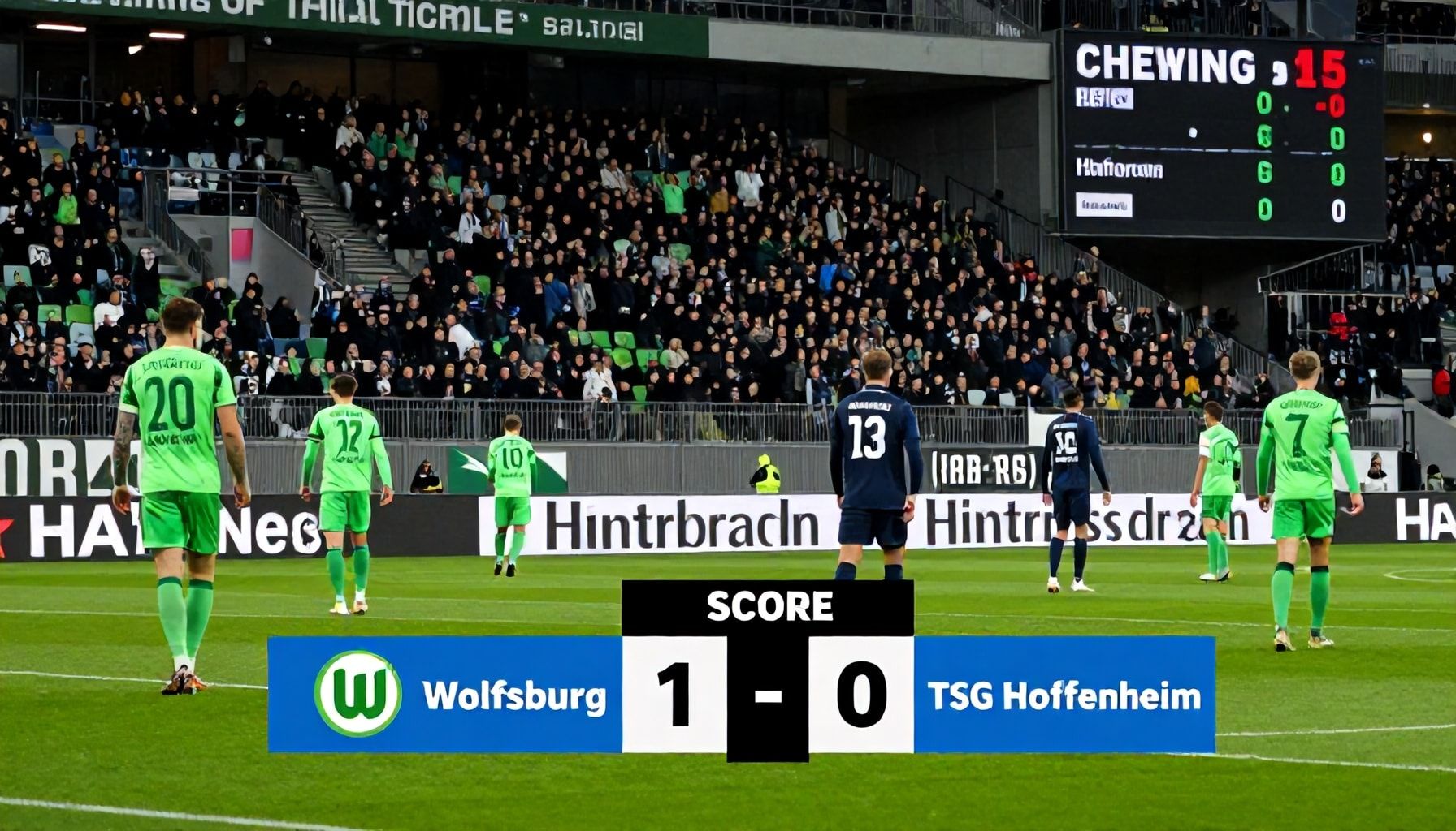 Hoffenheim gleicht aus, Wolfsburg kontert