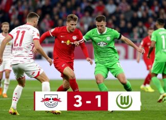RB Leipzig besiegt Wolfsburg mit 3:1 in packender Bundesliga-Partie