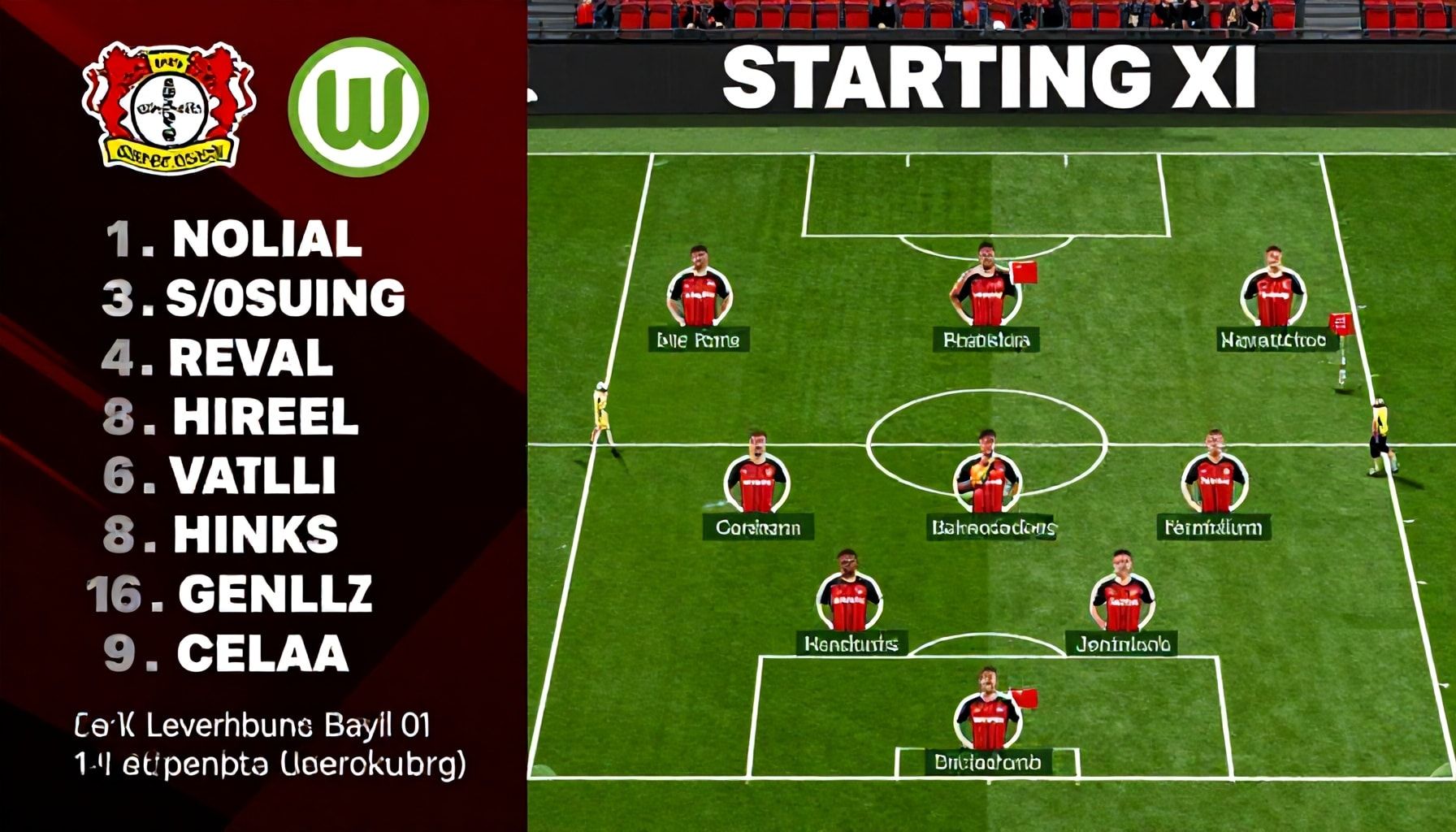 Leverkusens Startelf im Detail