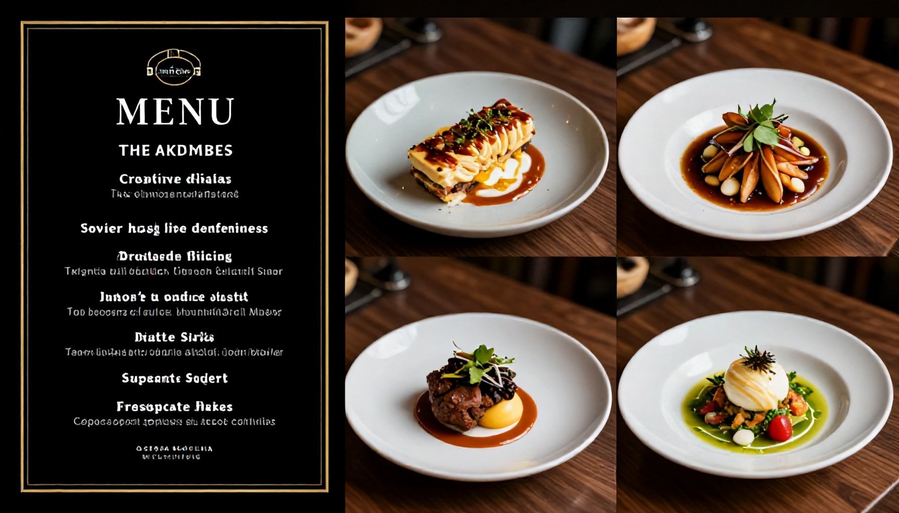 Neue Menüs und kreativen Köstlichkeiten