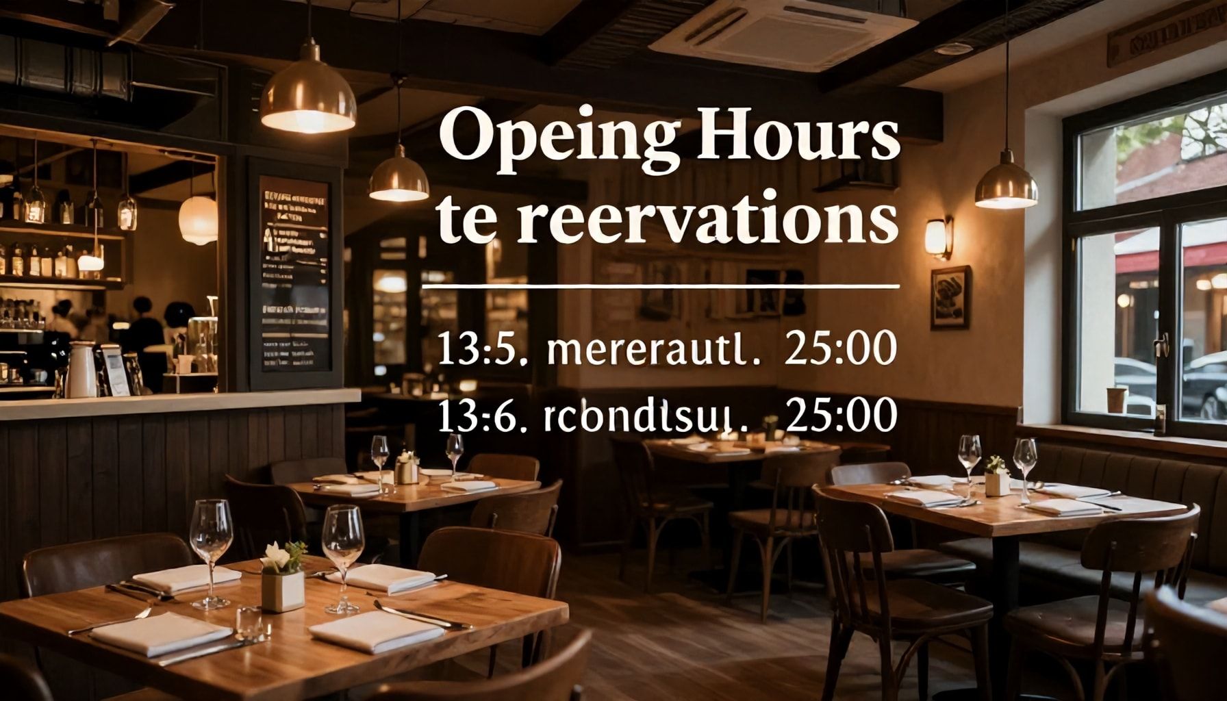 Öffnungszeiten und Reservierungen