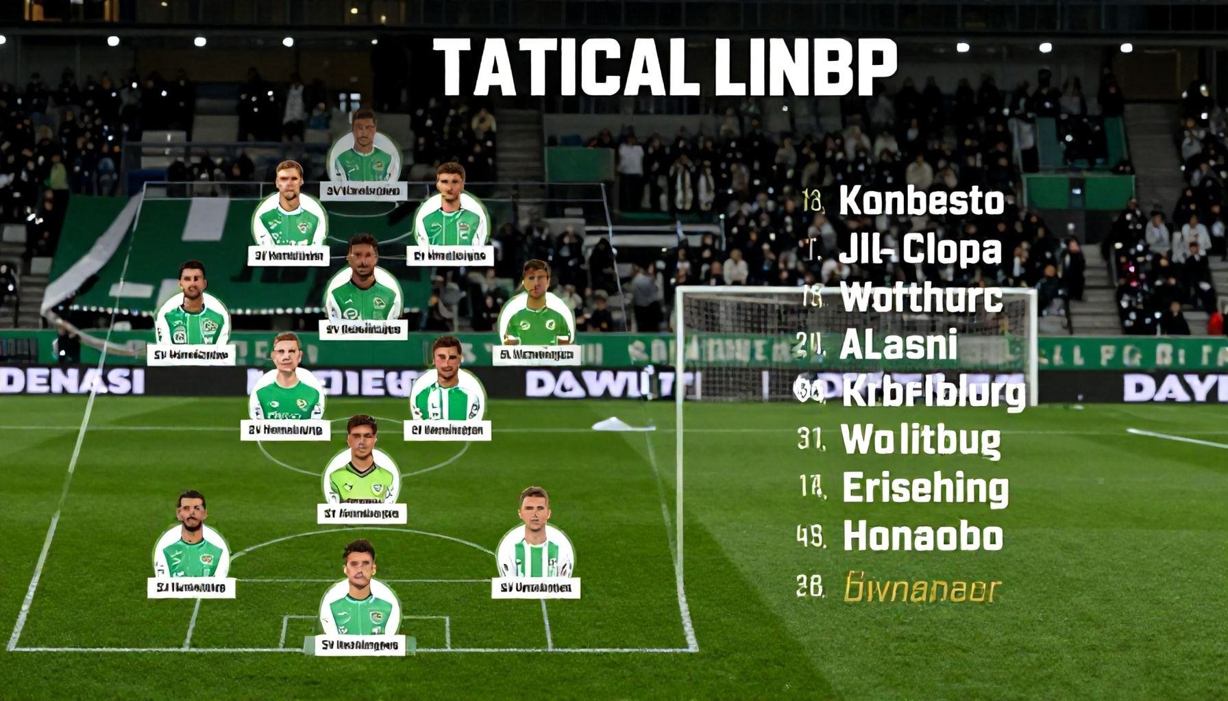 Taktische Aufstellungen im Vergleich