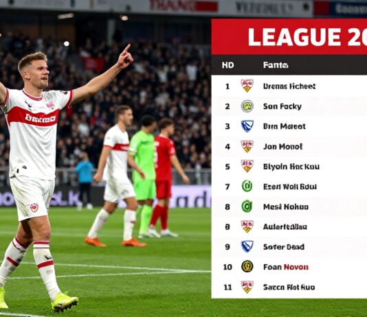 VfB Stuttgart besiegt VFL Wolfsburg mit 2:1 – Tabelle nach dem 12. Spieltag Home
