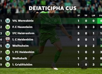 Wolfsburg besiegt Heidenheim und klettert auf Tabellenplatz sieben