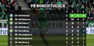 VfL Wolfsburg besiegt Borussia Mönchengladbach mit 2:0 und klettert auf Tabellenplatz 7