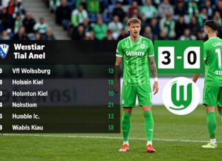 Wolfsburg feiert 3:0-Sieg gegen Holstein Kiel