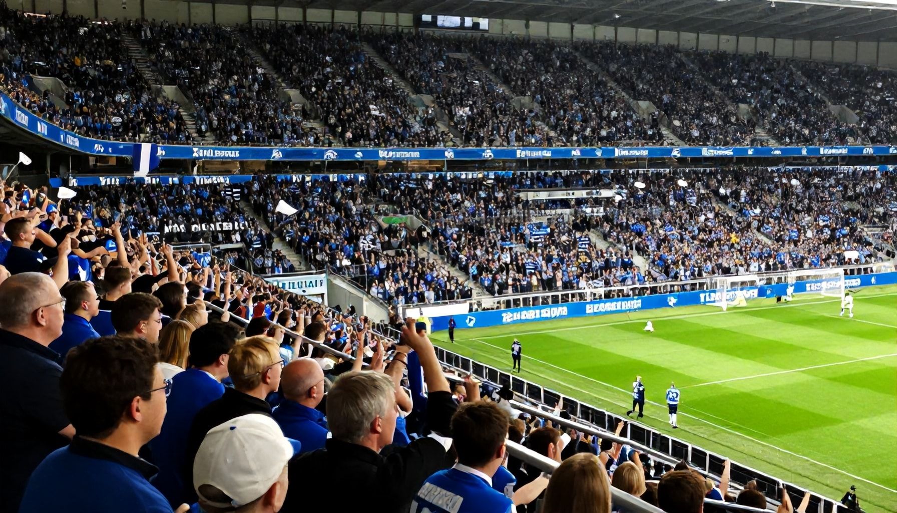Ticketverkauf und Stadionatmosphäre