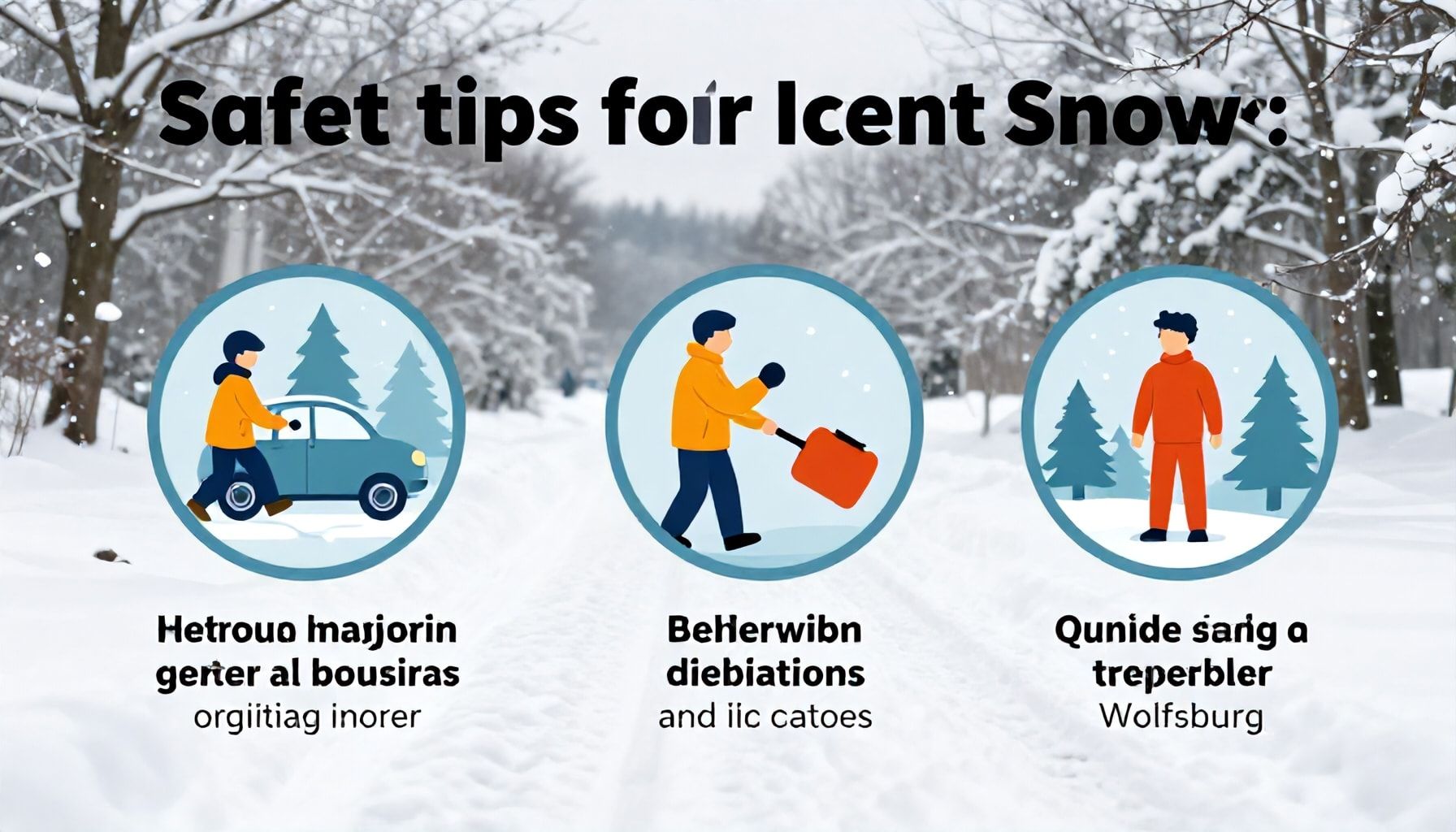 Tipps für sicheres Verhalten bei Eis und Schnee