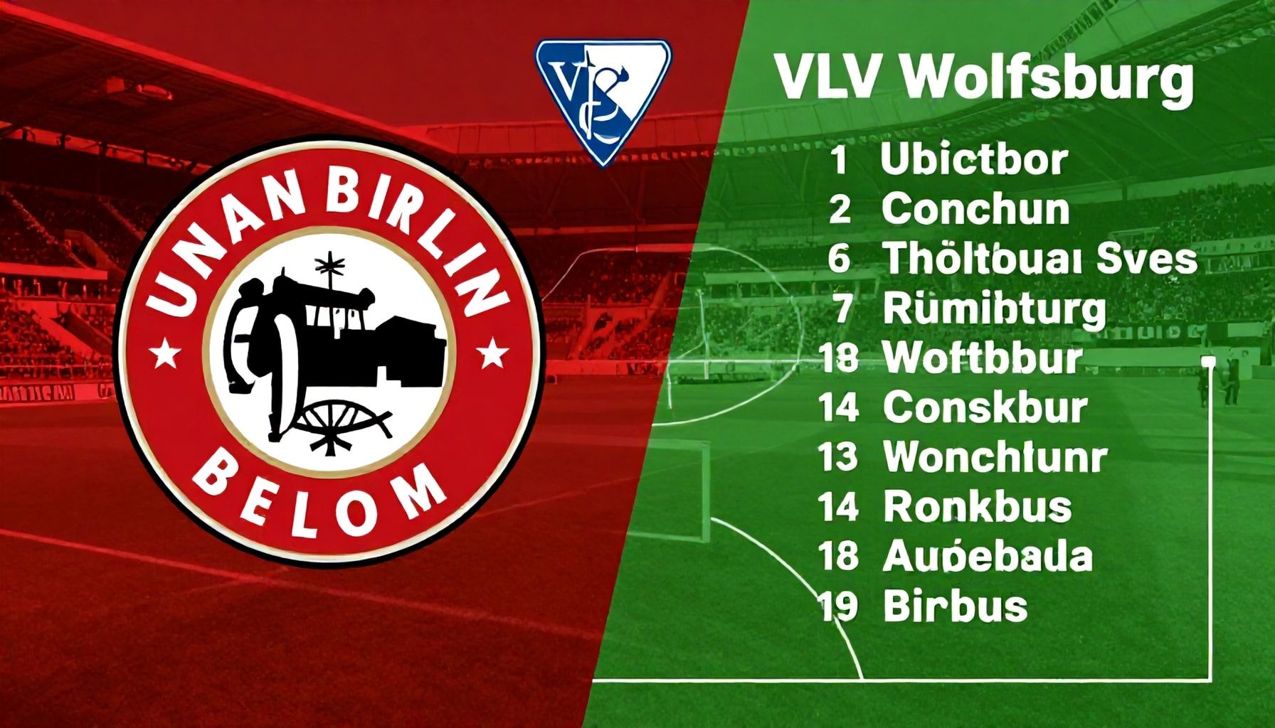 Vergleich mit Wolfsburgs Formation