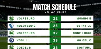 VfL Wolfsburg veröffentlicht 22 Spiele für die kommende Saison