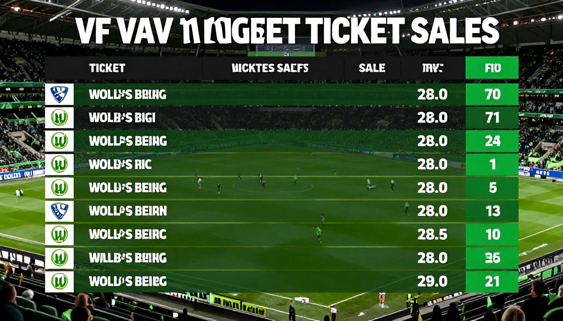 VfL Wolfsburgs Ticketverkauf für Top-Spiel