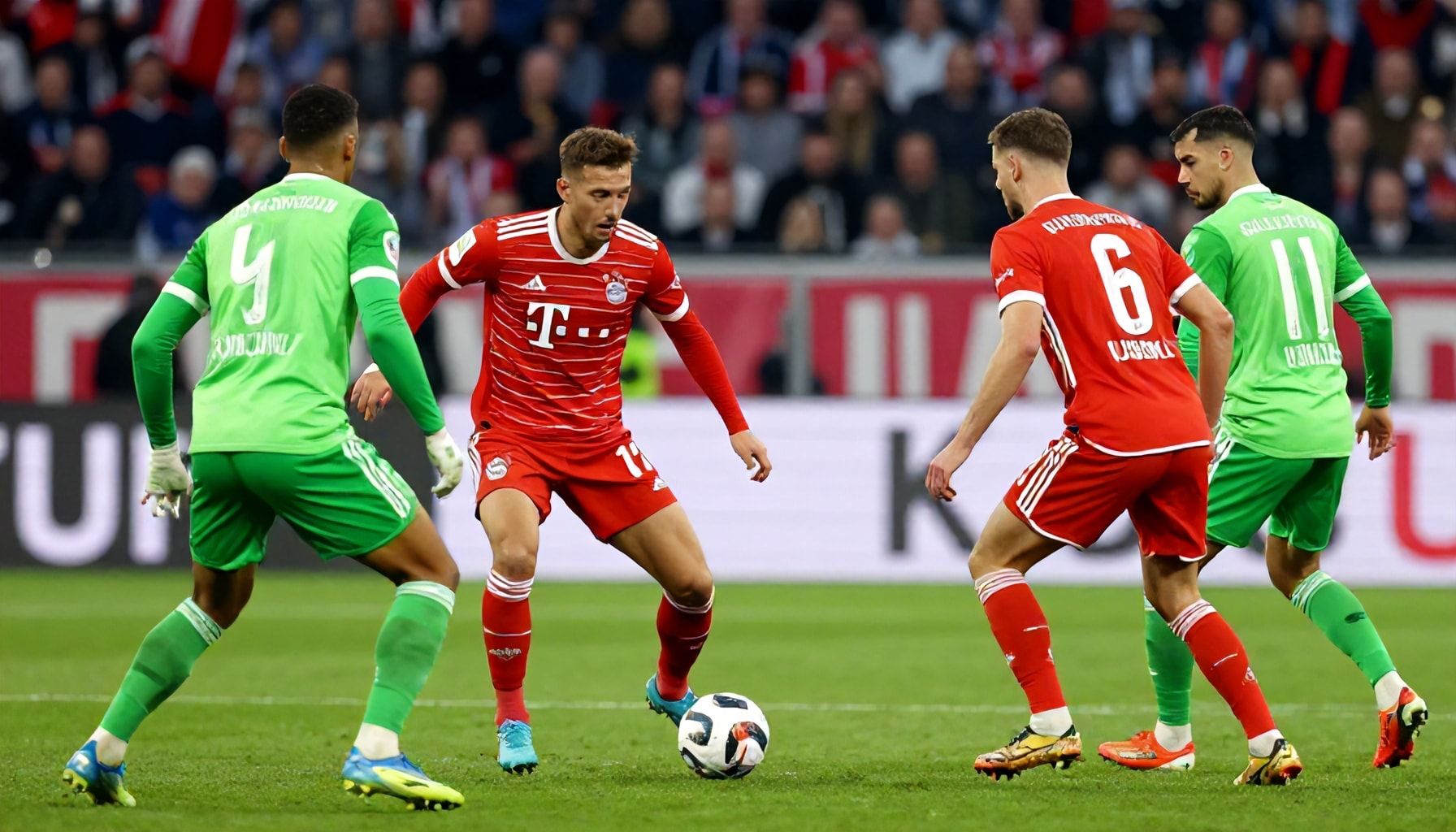 Wie Bayerns Taktik Wolfsburg unter Druck setzte