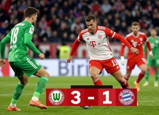 Wolfsburg besiegt Bayern mit 3:1 in packender Bundesliga-Partie