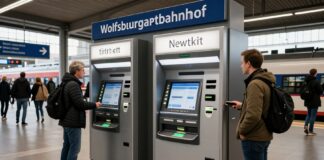 Neue Fahrkartenautomaten am Wolfsburg Hauptbahnhof installiert