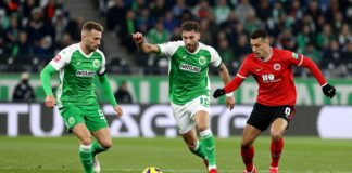Wolfsburg und Frankfurt liefern packendes 2:2-Duell ab