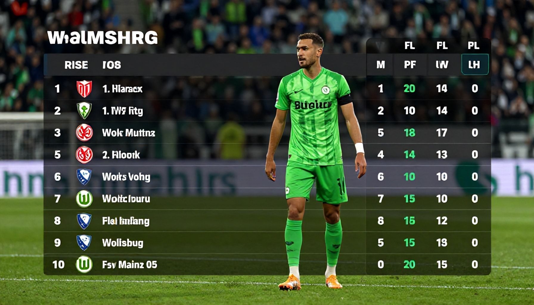 Wolfsburgs Aufstieg in der Tabelle