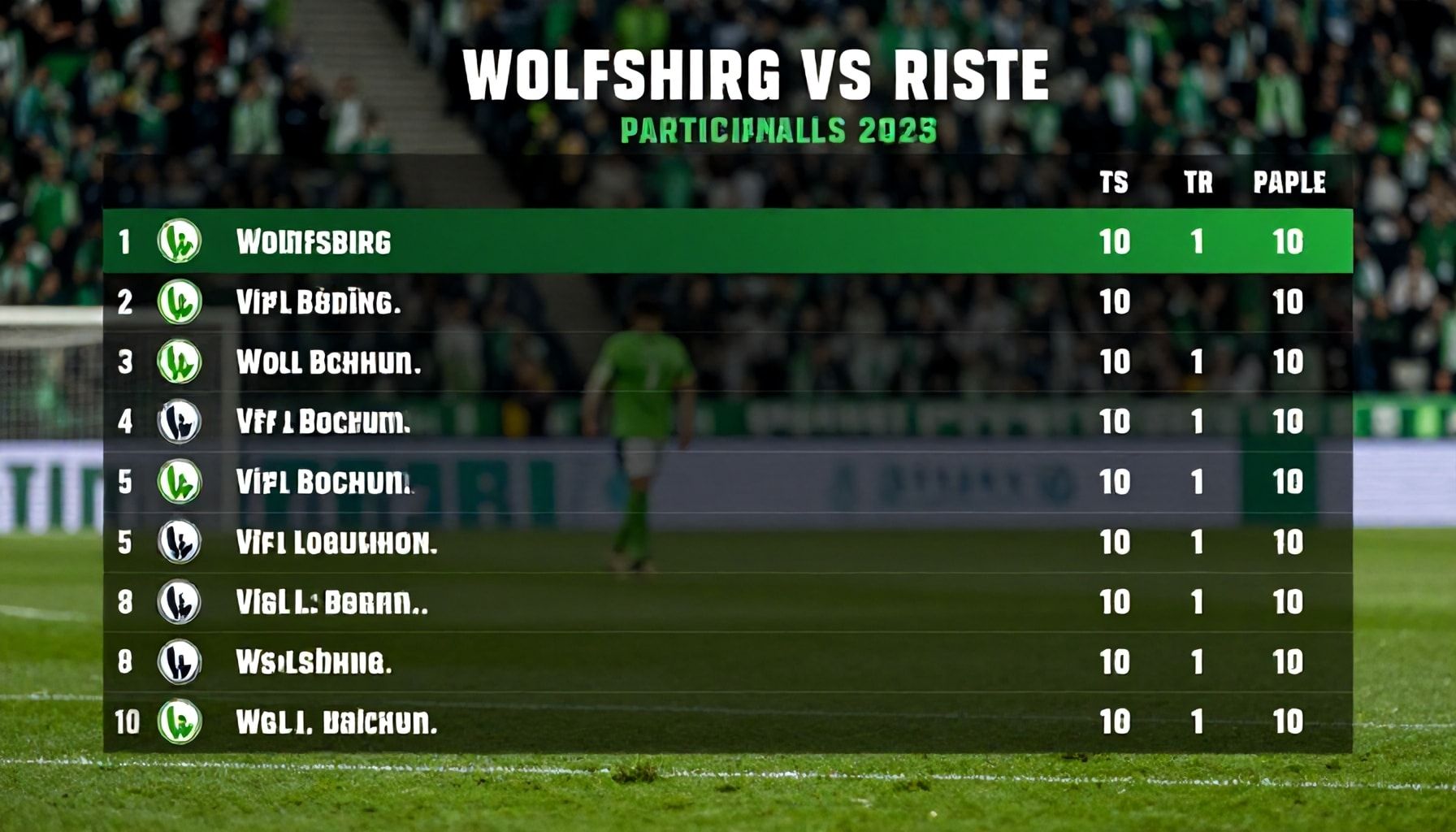 Wolfsburgs Aufstieg in der Tabelle