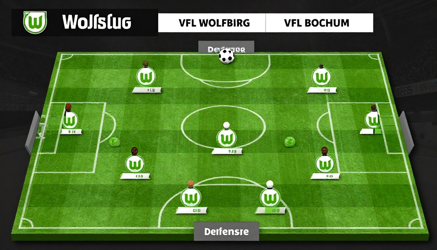 Wolfsburgs defensiver Aufbau im Detail